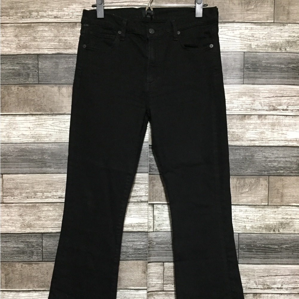 Citizens Of Humanity Emannuelle Slim Boot Jeans Women’s 30x31.5 Black Stretch - Picture 5 of 10